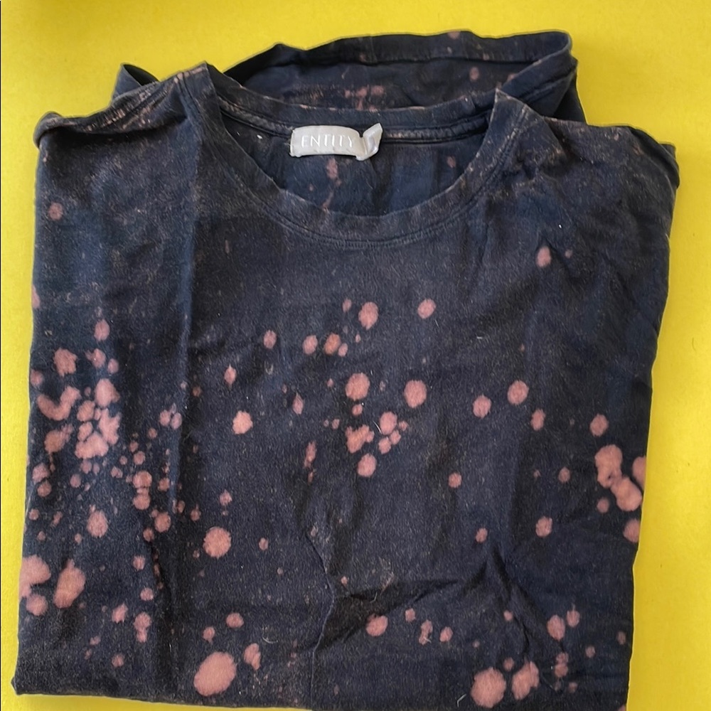 Entity Black and Pink Tie-Dye Shirt